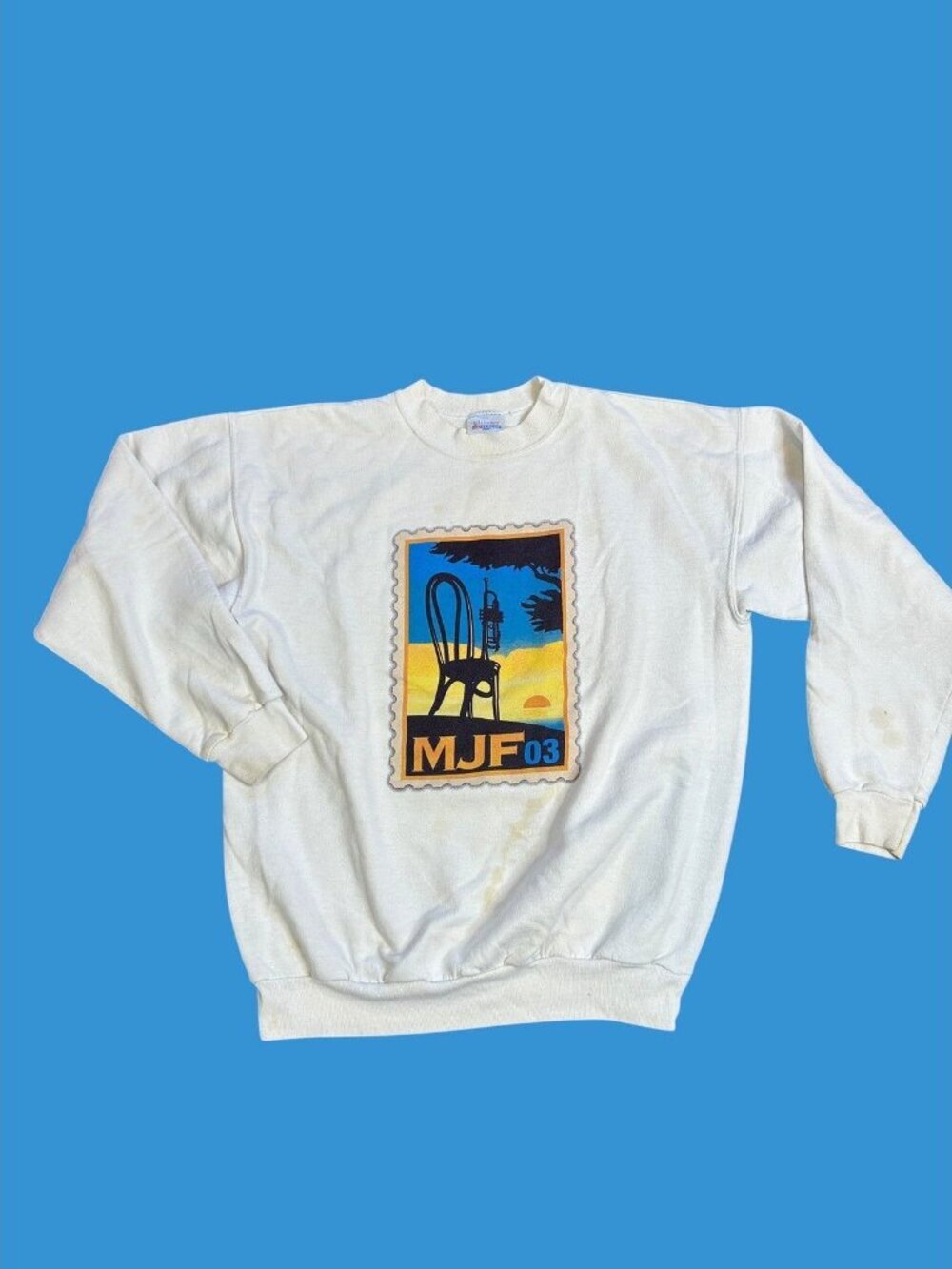 Monterey Jazz Festival Sweatshirt 2003 Crewneck Hanes Adult Medium As Found